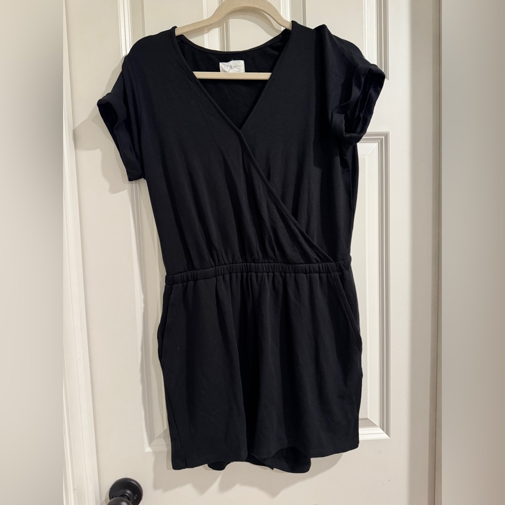 Chic Black Short Sleeve Jumpsuit